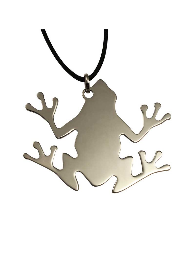 Sterling Silver Frog Pendant